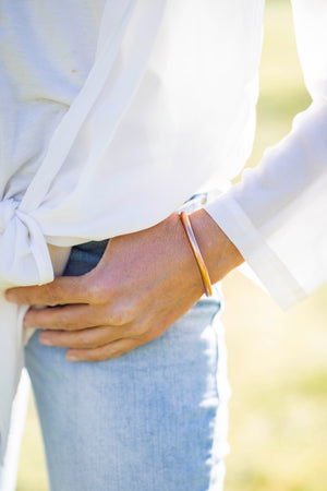 Pulsera Pan de Oro Clásica - Mamen Aceña