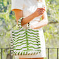 Bolso Shopper Animal Print Verde - Mamen Aceña
