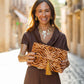 Cartera Ikat Animal Print
