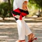 Cartera Ikat Red Velvet