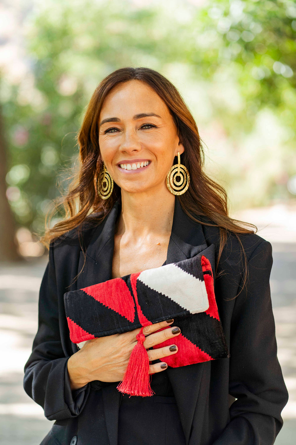 Cartera Ikat Red Velvet