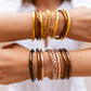 Pack 3 Pulseras Pan de Oro Clásica