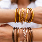 Pack 3 Pulseras Pan de Oro Clásica