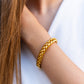 Pulsera Pan de Oro Trenzada