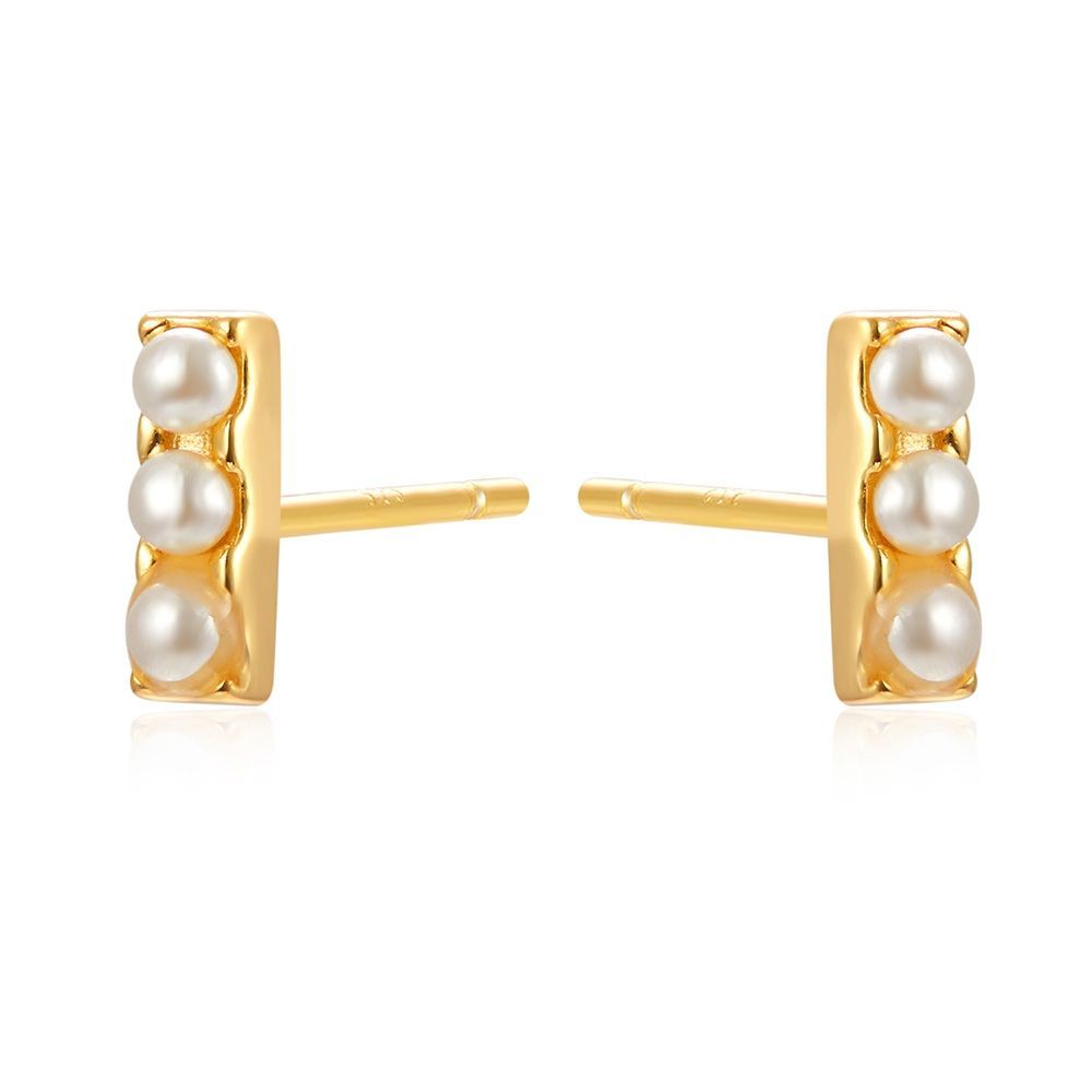 Pendientes Mini Tripearls Oro