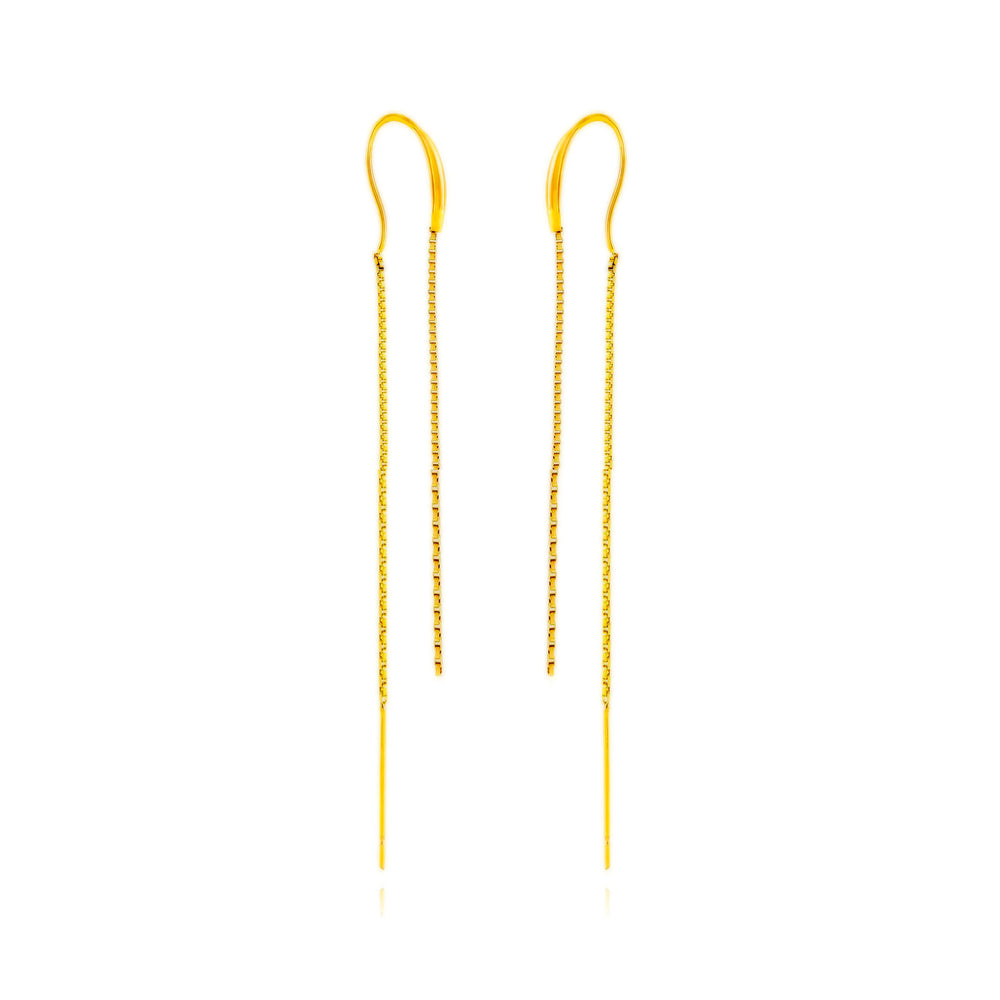 Pendientes Acero Cadena