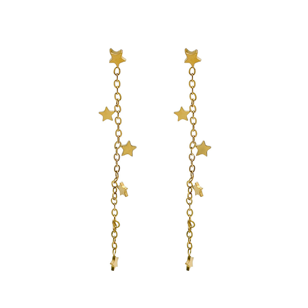 Pendientes Acero Estrellas