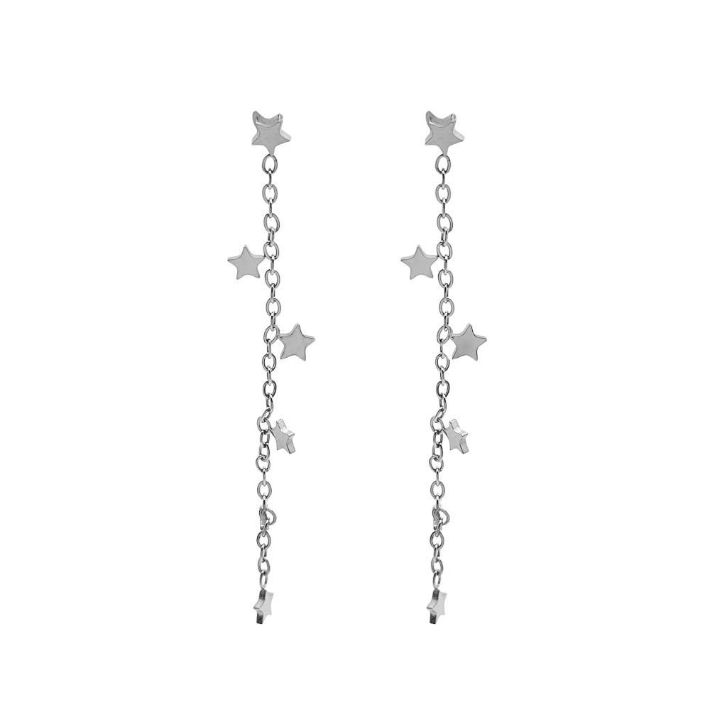Pendientes Acero Estrellas