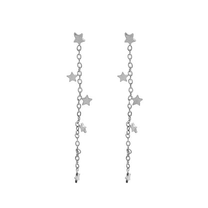 Pendientes Acero Estrellas