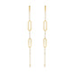 Pendientes de acero light oro