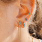 Pendientes Cadena Estrella Turquesa