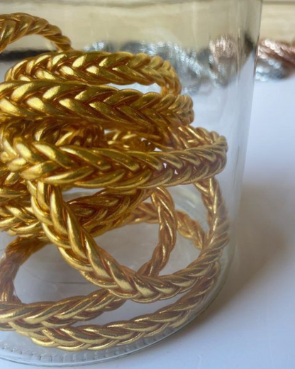 Pulsera Pan de Oro Trenzada