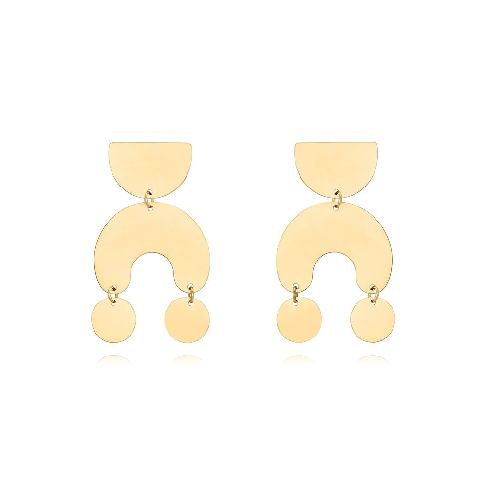 Pendientes Acero Shapes - Mamen Aceña