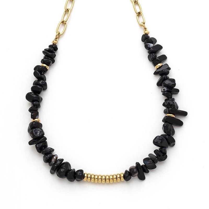 Collar Onix Negro - Mamen Aceña